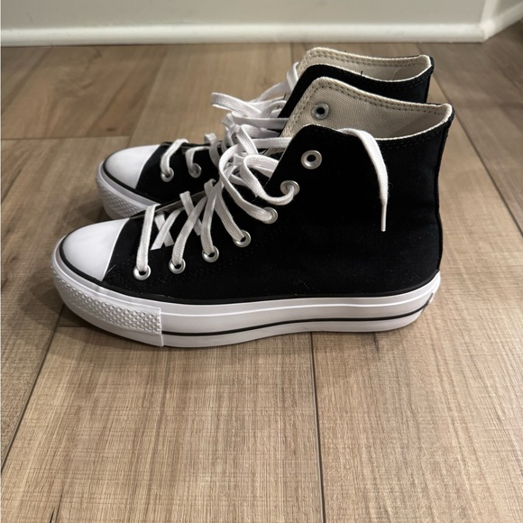 Converse Black and White Canvas Sneakers - Picture 5 of 6